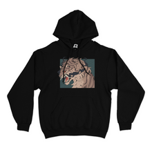 Load image into Gallery viewer, &quot;Ghost Cat&quot; Basic Hoodie White/Black