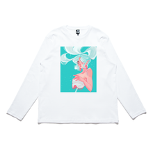 Load image into Gallery viewer, Permanence&quot; Cut and Sew Wide-body Long Sleeved Tee White/Beige