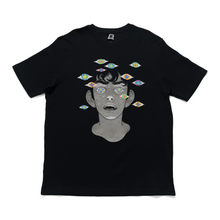 Load image into Gallery viewer, &quot;Ah Ah F*ck&quot; Cut and Sew Wide-body Tee Black