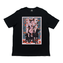 Load image into Gallery viewer, &quot;Guitar Hero&quot; Cut and Sew Wide-body Tee White/Black