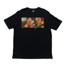 Load image into Gallery viewer, &quot;Traces of Memories #2&quot; Cut and Sew Wide-body Tee Black/Beige/Salmon Pink