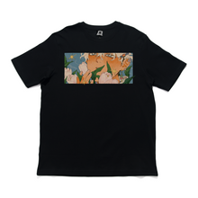 Load image into Gallery viewer, &quot;Traces of Memories #3&quot; Cut and Sew Wide-body Tee Black/Beige/Salmon Pink