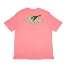 Load image into Gallery viewer, &quot;Traces of Memories #1&quot; Cut and Sew Wide-body Tee Black/Beige/Salmon Pink