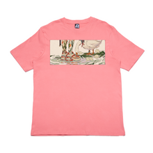Load image into Gallery viewer, &quot;Traces of Memories #1&quot; Cut and Sew Wide-body Tee Black/Beige/Salmon Pink
