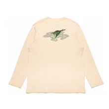 Load image into Gallery viewer, &quot;Traces of Memories #1&quot; Cut and Sew Wide-body Long Sleeved Tee Black/Beige/Salmon Pink