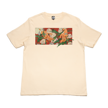 Load image into Gallery viewer, &quot;Traces of Memories #2&quot; Cut and Sew Wide-body Tee Black/Beige/Salmon Pink
