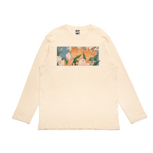 Load image into Gallery viewer, &quot;Traces of Memories #3&quot; Cut and Sew Wide-body Long Sleeved Tee Black/Beige/Salmon Pink