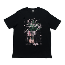 Load image into Gallery viewer, &quot;DEER/鹿&quot; Cut and Sew Wide-body Tee White/Black/Beige
