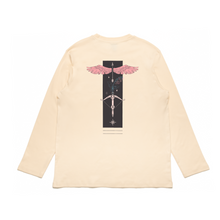 Load image into Gallery viewer, &quot;BIRD/鳥&quot; Cut and Sew Wide-body Long Sleeved Tee White/Black/Beige