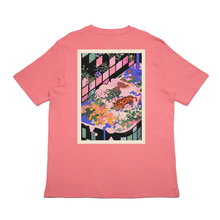 Load image into Gallery viewer, &quot;Pool Party&quot; Cut and Sew Wide-body Tee White/Salmon Pink