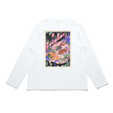 Load image into Gallery viewer, &quot;Pool Party&quot; Cut and Sew Wide-body Long Sleeved Tee White/Salmon Pink