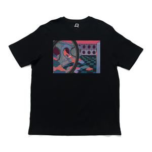 "Hide" Cut and Sew Wide-body Tee Black