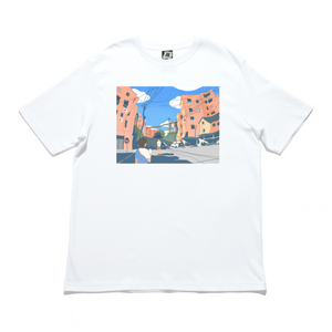 "Summer" Cut and Sew Wide-body Tee White