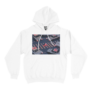 "Catch You" Basic Hoodie White
