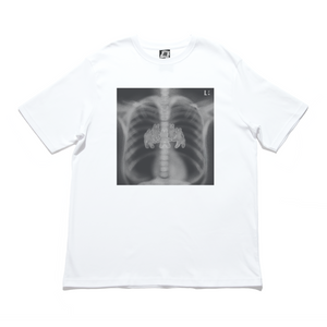 "X-Ray" Cut and Sew Wide-body Tee White/Black