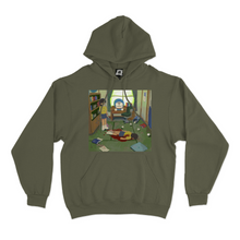 Load image into Gallery viewer, &quot;I Killed Myself In The Past&quot; Fleece Hoodie Khaki