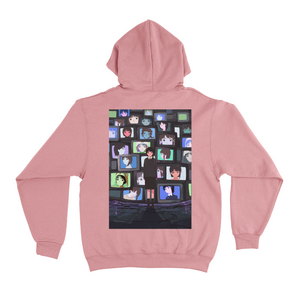 "I Killed Myself In The Past Fleece Hoodie Light Pink