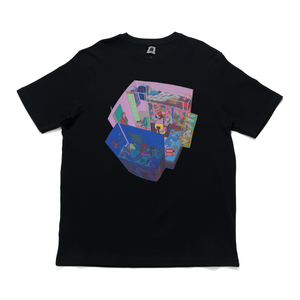 "Our Secret from Mom" Cut and Sew Wide-body Tee Black