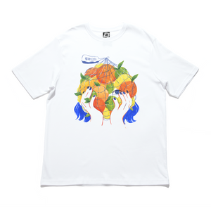 "Fruit" Cut and Sew Wide-body Tee White