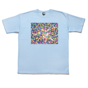 "Ballpit" Taper-Fit Heavy Cotton Tee Sky Blue