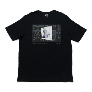 "Isolated World 2020" Cut and Sew Wide-body Tee Black