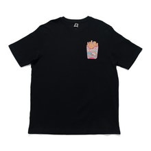 Load image into Gallery viewer, &quot;Fries &amp; Cereal&quot; Cut and Sew Wide-body Tee White/Black
