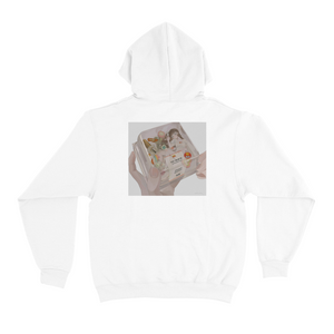 "Consume soon after opening" Basic Hoodie White