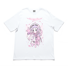 Load image into Gallery viewer, &quot;Space Girl MK II&quot; - Cut and Sew Wide-body Tee White/Black