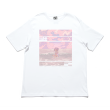 Load image into Gallery viewer, &quot;I&#39;ll be waiting by the sea&quot; - Cut and Sew Wide-body Tee White/Black