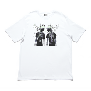 "Self-Reflect" Cut and Sew Wide-body Tee White