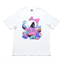 Load image into Gallery viewer, &quot;Yam-Yam&quot; Cut and Sew Wide-body Tee White/Black