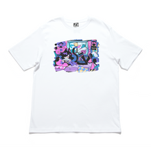 Load image into Gallery viewer, &quot;Miyata&#39;s Room&quot; Cut and Sew Wide-body Tee White/Black