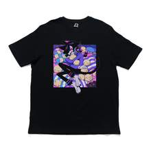 Load image into Gallery viewer, &quot;Good Night&quot; Cut and Sew Wide-body Tee White/Black