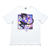 Load image into Gallery viewer, &quot;Good Night&quot; Cut and Sew Wide-body Tee White/Black