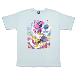 "Painting Time" Taper-Fit Heavy Cotton Tee Mint