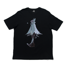 Load image into Gallery viewer, &quot;Bathood&quot; Cut and Sew Wide-body Tee Black