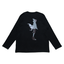 Load image into Gallery viewer, &quot;Bathood&quot; Cut and Sew Wide-body Long Sleeved Tee Black
