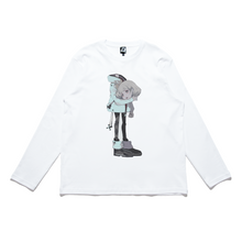 Load image into Gallery viewer, &quot;Free Your Mind&quot; Cut and Sew Wide-body Long Sleeved Tee White