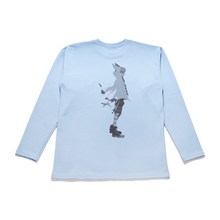 Load image into Gallery viewer, &quot;Bathood&quot; Taper-Fit Heavy Cotton Long Sleeve Tee Sky Blue