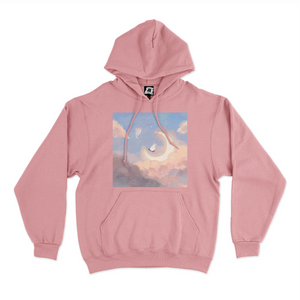 "I’d Reach the Stars Just to See You" Fleece Hoodie Light Pink