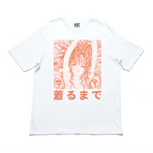 Load image into Gallery viewer, &quot;Mermaid&quot; Cut and Sew Wide-body Tee White/Black