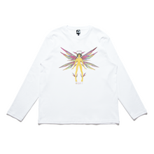 Load image into Gallery viewer, &quot;Angel&quot; Cut and Sew Wide-body Long Sleeved Tee White/Black