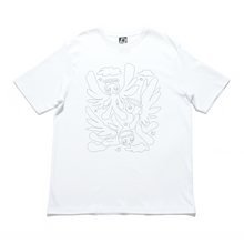 Load image into Gallery viewer, &quot;Angels&quot; Cut and Sew Wide-body Tee White/Black