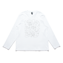 Load image into Gallery viewer, &quot;Angels&quot; Cut and Sew Wide-body Long Sleeved Tee White/Black