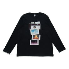 Load image into Gallery viewer, &quot;Dreamy Bear&quot; Cut and Sew Wide-body Long Sleeved Tee Black