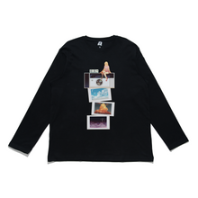 Load image into Gallery viewer, &quot;Dreamy Memory&quot; Cut and Sew Wide-body Long Sleeved Tee Black