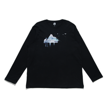 Load image into Gallery viewer, &quot;Spring Ost&quot; Cut and Sew Wide-body Long Sleeved Tee Black