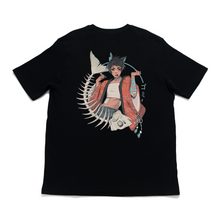 Load image into Gallery viewer, &quot;Dead Cat&quot; Cut and Sew Wide-body Tee Black