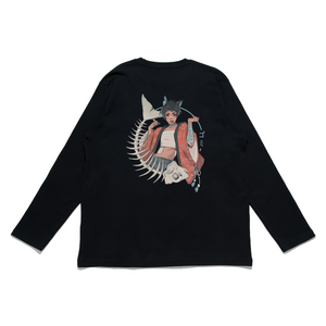 "Dead Cat" Cut and Sew Wide-body Long Sleeved Tee Black