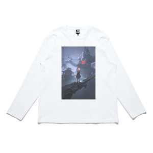 "FURNACE" Cut and Sew Wide-body Tee White